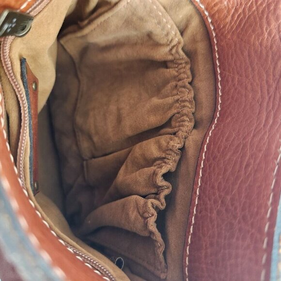Patricia Nash Tooled Leather Brown Purse Boho Crossbody - Picture 8 of 8